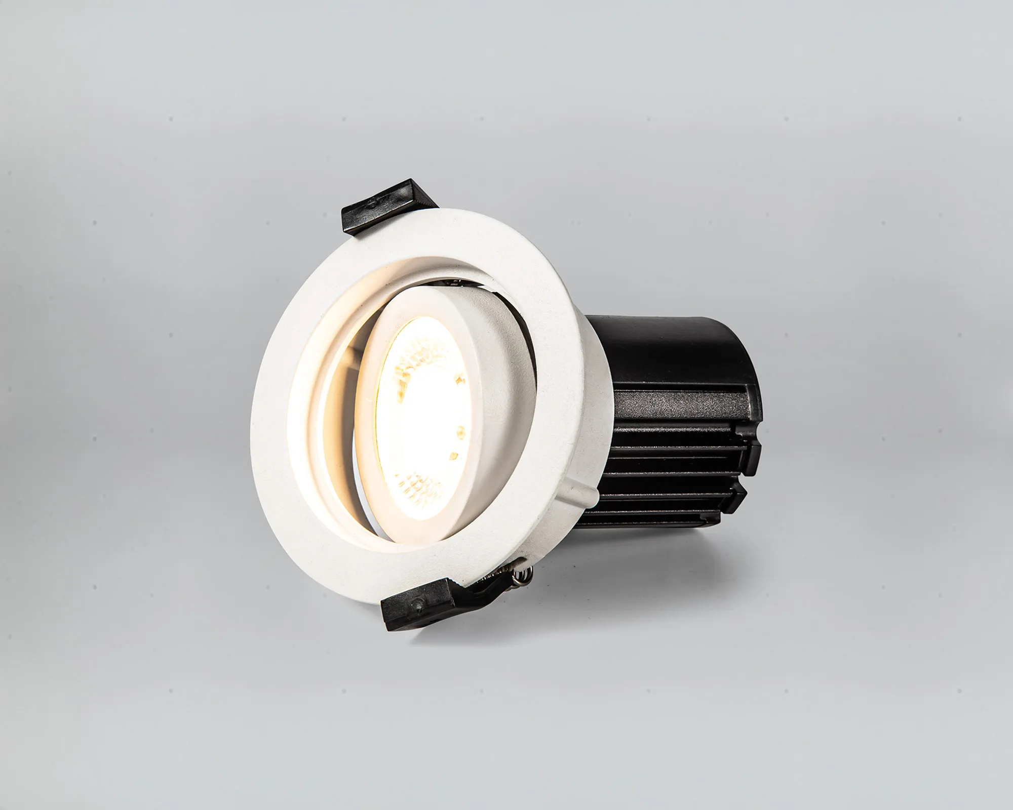 Beppe A 10 Tridonic Powered 10W 2700K 710lm 36° CRI>90 LED Engine White Stepped Adjustable Recessed Spotlight, IP20 DM201242  Dlux Beppe A 10